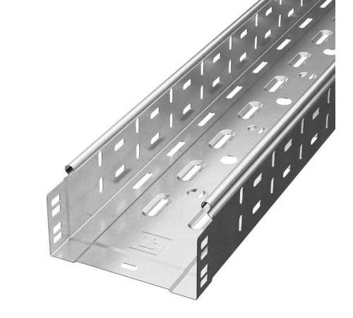 Лоток перфорированный Стандарт INOX (AISI 304) 150х80х3000 (0,8 мм) (3 м/уп)  PR16.2333  Промрукав