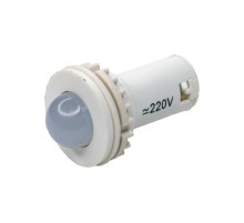 СКЛ-11-Б-2-220, белая, 220В AC/DC, d=27, сила света 20 мКд (ЭТ)  ET514684  Электротехник