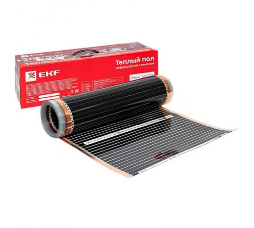 Инфракрасный пленочный теплый пол 1100Вт 5м2 ширина 0,5 метра  Ik-220-1100/0,5-5  EKF