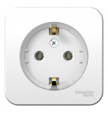 Blanca Белый О/У с изолирующей пластиной Розетка с заземлением без шторок, (тонкая) 16А, 250В  BLNRA110111  SE