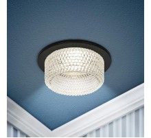 Светильник встраиваемый декоративный DK109 BK/CL MR16 GU5.3 черный прозрачный  Б0058417  ЭРА