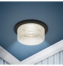 Светильник встраиваемый декоративный DK109 BK/CL MR16 GU5.3 черный прозрачный  Б0058417  ЭРА