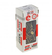 Саморезы универсальные 60х5,0 мм (100 шт) желтые - коробка с окном ( 0,504 кг)  102264  Tech-KREP