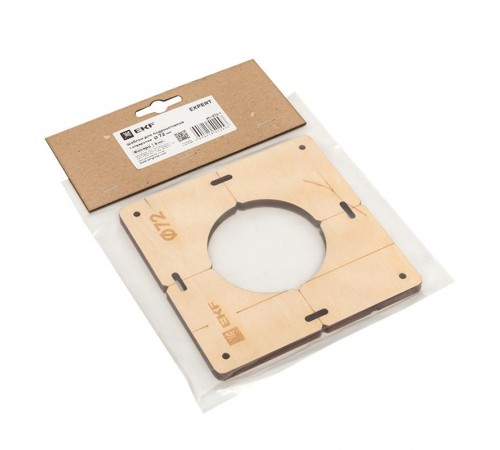 Шаблон для подрозетников c 1 отв. диам. 72 мм EKF Expert  sh-d72-1  EKF