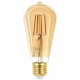 Лампа светодиодная F-LED ST64-7W-824-E27 gold (филамент, зол, 7Вт, тепл, E27) (20/960)  Б0047664  ЭРА