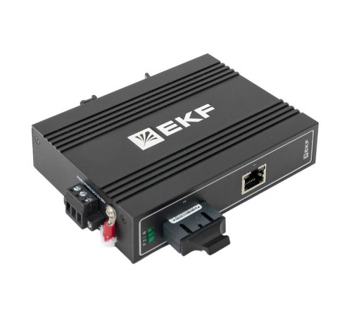 Медиаконвертер 10/100/1000Base-TX в 1000Base-X, разъем SC, двойное одномодовое оптоволокно, 1310нм TSX TSX-MC-1GX1GT-SCEKF