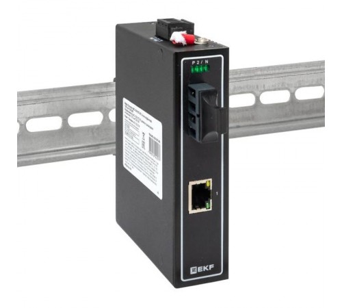 Медиаконвертер 10/100/1000Base-TX в 1000Base-X, разъем SC, двойное одномодовое оптоволокно, 1310нм TSX TSX-MC-1GX1GT-SCEKF