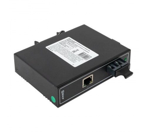 Медиаконвертер 10/100/1000Base-TX в 1000Base-X, разъем SC, двойное одномодовое оптоволокно, 1310нм TSX TSX-MC-1GX1GT-SCEKF