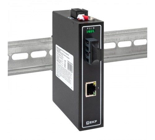 Медиаконвертер 10/100/1000Base-TX в 1000Base-X, разъем SC, двойное одномодовое оптоволокно, 1310нм TSX TSX-MC-1GX1GT-SCEKF