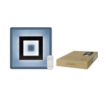 Светильник LED потолочный "Nimfea" DLC-N501 38W GLASS/CLEAR 38 Вт димм, пульт ДУ, 3000К/4000К/6500К стекл, прозр 500х500мм.  UL-00003927  Fametto