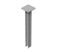 Стойка потолочная сварная двойная для средних нагрузок 30х50х200 мм, толщ. 2,5 мм, гальван. цинк, 850302  СПСД3-200-2,5-ЭЦ   Ostec