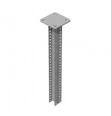 Стойка потолочная сварная двойная для средних нагрузок 30х50х1000 мм, толщ. 2,5 мм, гальван. цинк, 850310  СПСД3-1000-2,5-ЭЦ   Ostec