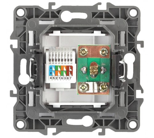 Розетка информационная+TV 12-3110-01 RJ45+TV,  белый  Б0027441  ЭРА