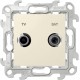Simon 24 Сл. кость Розетка TV-SAT одиночная  2410487-031  Simon