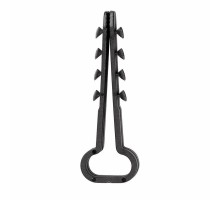 Дюбель-хомут нейлоновый прямоугольный 6-12 мм, черный, упаковка 100 шт.  07-4614  REXANT