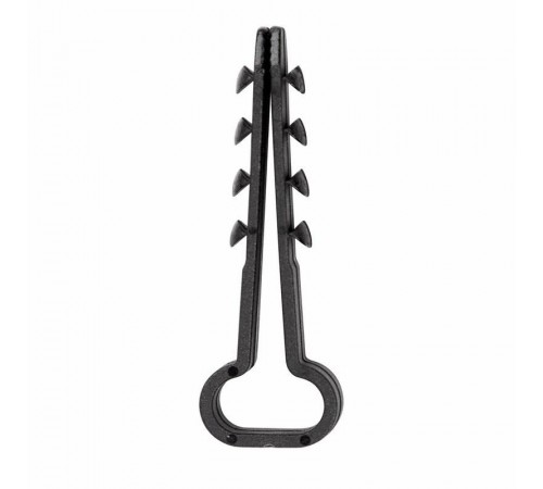 Дюбель-хомут нейлоновый прямоугольный 6-12 мм, черный, упаковка 100 шт.  07-4614  REXANT