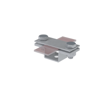 Универсальный держатель на мостовой опоре для полосы до 40 мм с 2 пластинами HD  UDMO2-B40 HD  КМ-профиль