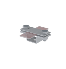 Универсальный держатель на мостовой опоре для полосы до 40 мм с 2 пластинами HD  UDMO2-B40 HD  КМ-профиль