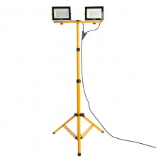 Прожектор на штативе 2*70W 6400К 220V черный IP65 , LL-504  41544  FERON