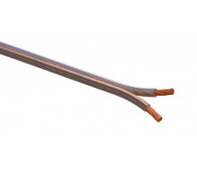 Акустический кабель ЭРА 2х0,75 мм2 прозрачный, 10 м   Б0059298  ЭРА