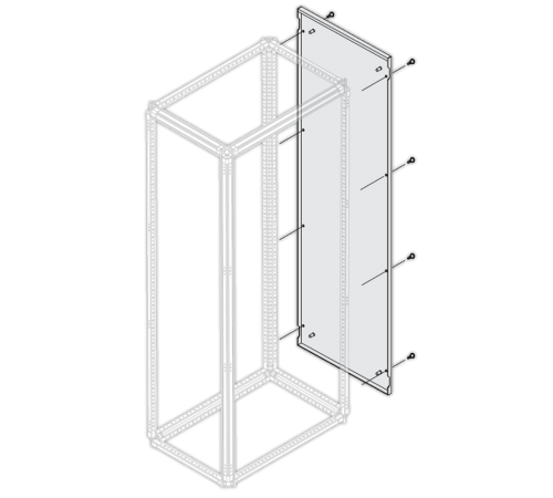 Панель боковая IP30/40 H=1800мм D=500мм1STQ007610A0000  ABB