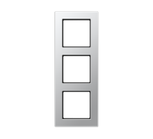 Рамка для вертикальной и горизонтальной установки, 3 поста; термопласт; алюминий; A550  A5583BFAL  Jung