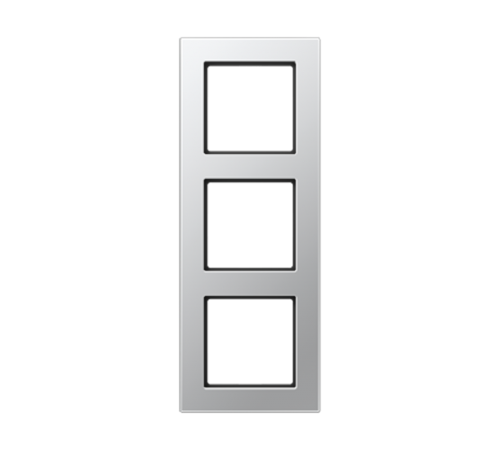 Рамка для вертикальной и горизонтальной установки, 3 поста; термопласт; алюминий; A550  A5583BFAL  Jung