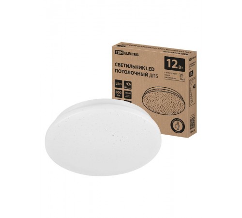 Светильник LED потолочный ДПБ 02, 12 Вт, 6000 К, Звездное небо,  SQ0329-9004  TDM