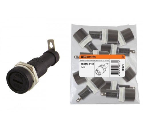 Держатель для плавких вставок ДПВ 5х20 D=12  SQ0216-0102  TDM