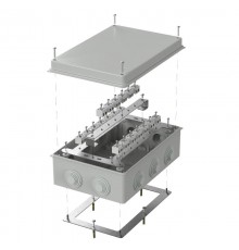 Коробка огнестойкая для о/п 40-0330-FR2.5-40 Е15-Е120 RAL7035 260х175х90 (7 шт/кор) серая  40-0330-7035-FR2.5-40  Промрукав