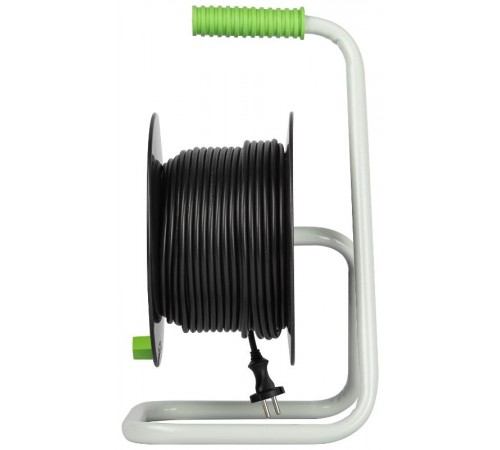 Удлинитель силовой ЭРА GREEN LINE KAT-2x1-40m Greenline на катушке пластик 4 розетки без заземления 40м ПВС 2x1мм2   Б0065087  ЭРА