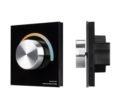 Панель SMART-P20-MIX-G-IN Black (12-24V, 4x3A, Rotary, 2.4G) (Arlight, IP20 Пластик, 5 лет)  033762  Arlight