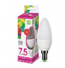Лампа светодиодная LED-СВЕЧА-standard 7.5Вт 230В Е14 6500К 675Лм  4690612019031  ASD
