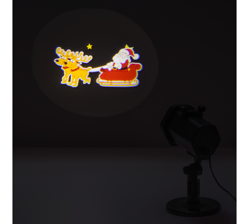 Проектор светодиодный "Дед Мороз" серия Holiday, анимированная картинка, IP44, 1/30  HL090  Gauss