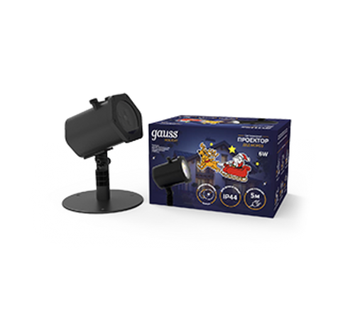 Проектор светодиодный "Дед Мороз" серия Holiday, анимированная картинка, IP44, 1/30  HL090  Gauss