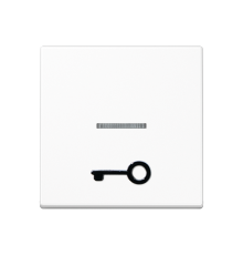 Клавиша с окошком для подсветки и рельефным символом "замок"; белая  A590T1KOWW  Jung