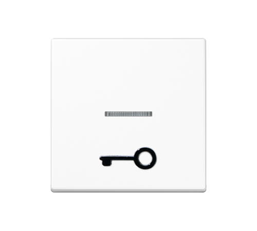 Клавиша с окошком для подсветки и рельефным символом "замок"; белая  A590T1KOWW  Jung