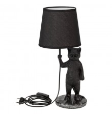 Светильник декоративный настольный МОБИ "Кот с зонтом", с цоколем Е14, 40Вт, цвет черный  603-1018  REXANT
