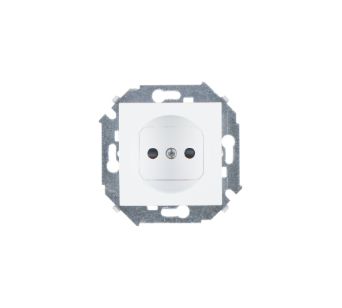 Simon 15 Белый Розетка б/з, 16А 250В, винт. зажим  1591431-030  Simon