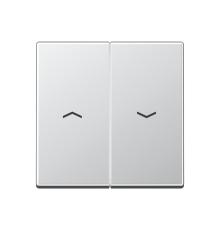 Двойная клавиша с символами "стрелки" для балансирных механизмов выключателей (кнопок), в комплекте с AS90-5HP (крепежный элемент), возможно IP44; дюр