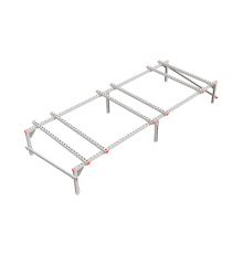 Опорная конструкция для установки оборудования TECHNORAPTOR 3000х1200 тип 2  KM-TR-SSEI-3000-1200-2  КМ - профиль