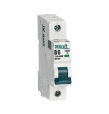 Выключатель автоматический  однополюсный ВА-105 6А B 10кА  13103DEK  DEKraft