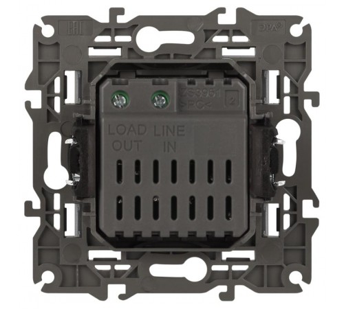 14-4101-03 Светорегулятор поворотно-нажимной, 400ВА 230В, IP20, Эра Elegance, алюминий  Б0034341  ЭРА