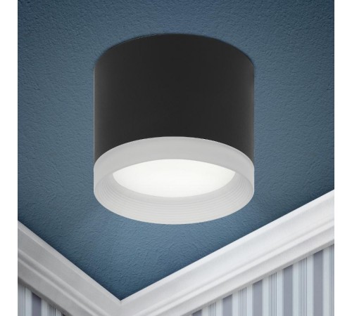 Светильник накладной подсветка OL17 GX53 BK , под GX53 (40/960)  Б0049028  ЭРА