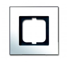 Рамка 1-постовая, серия carat, глянцевый хром  1754-0-4360   2CKA001754A4360  ABB