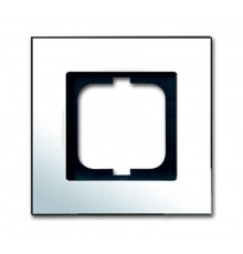 Рамка 1-постовая, серия carat, глянцевый хром  1754-0-4360   2CKA001754A4360  ABB