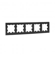 5 - местная рамка, чёрная, пластик Эпика EKF  UP1-FPB-05  EKF