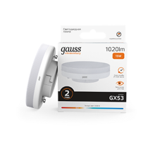 Лампа светодиодная LED Elementary GX53 15W 1020lm 3000K  83815  Gauss