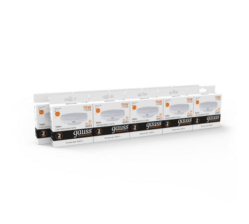 Лампа светодиодная LED Elementary GX53 15W 1020lm 3000K  83815  Gauss