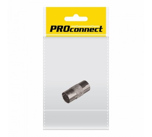 Переходник антенный, (гнездо TV - гнездо TV), (1шт.) (пакет) PROconnect  05-2301-4-7  PROconnect